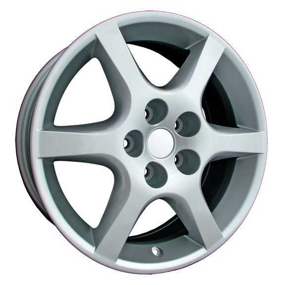 Aftermarket 2002-2004 Nissan Altima  17x7 Aluminum Alloy Wheel, Rim Bright Silver Acrylic Full Face Painted-62398