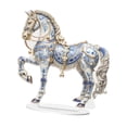 thumbnail image 4 of Figura decorativa de acrílico con forma de caballo, estatua, escultura, regalo, con soporte Azul, 4 of 9