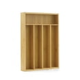 thumbnail image 3 of JoyJolt 5 Compartment Bamboo Drawer Organizer, 3 of 12
