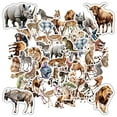 thumbnail image 5 of 35pcs Safari Animal Stickers Wildlife Decals Cute Zoo Stickers for Luggage Notebooks Fridge, 5 of 9