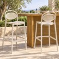 Stackable Wicker Bar Stools Avaloomia Home Counter Height Bar Stools Set of 4, Rattan Style 30 Inch ...