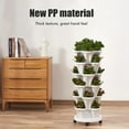 thumbnail image 3 of Stackable Planting Pot Creative Plastic Flower Pot Stacking Living Room Planters for Gardening Indoor Outdoor Type 2, 3 of 9