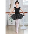 thumbnail image 3 of Yuyuekeji Dance Ballet Leotards for Girls,Kids Ruffle Sleeve Tutu Girls Skirted Dress 4-11 Years, 3 of 7
