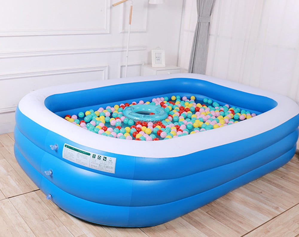 HEJULIK Three rings of inflatable pool, patio thickened outdoor toy