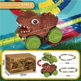 thumbnail image 5 of Assembled Rail Car Toys Anti-gravity Dinosaur Car Electric Light Track DIY Model Mechanical Interactive Toy for Boy, 5 of 5