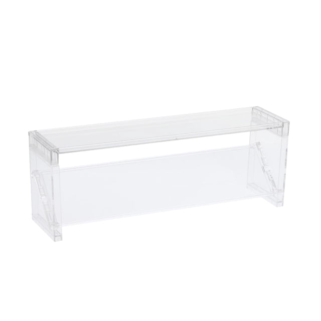 Organizador de maquillaje, vitrina transparente, organizador de escritorio para baño Estilo B