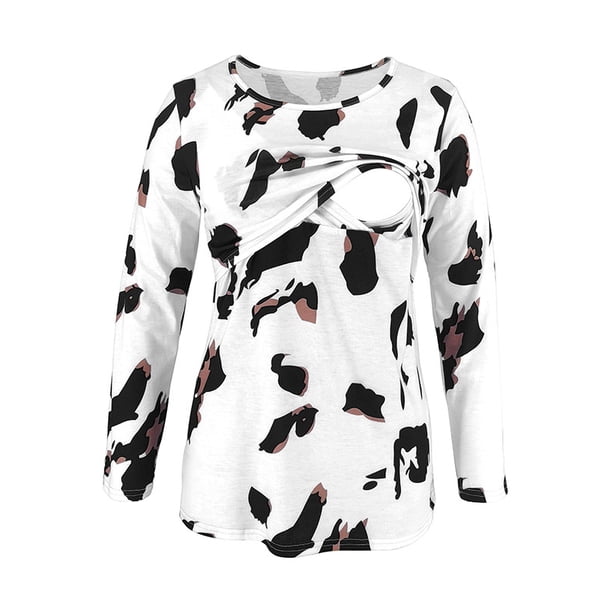 Jchiup - Jchiup Women's Maternity Nursing Tops Long Sleeve Breastfeeding  Shirts - Walmart.com - Walmart.com