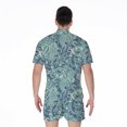thumbnail image 2 of Blue Sky Paisley Bohemian Pattern Short Sleeve Men'S Rompers Casual Summer Jumpsuits Outfit, 2 of 4