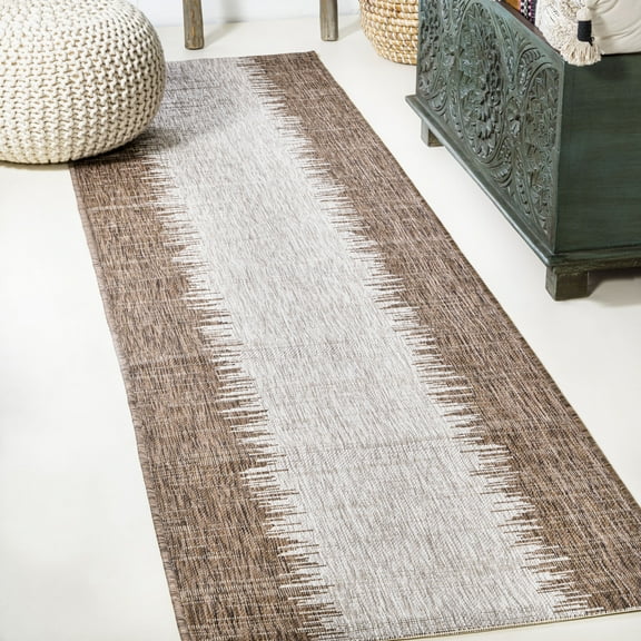 JONATHAN Y SANTA MONICA 2 x 8 Runner Rug, Tavira Strie - Brown/Beige, SMB113B-28