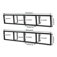 thumbnail image 7 of 34" Wall Mount Media Storage Rack, CD DVD Organizer Metal Shelf, Cube Storage Media Shelf and Video Game Organizer (2Pcs - Black), 7 of 7