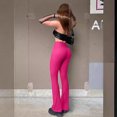 thumbnail image 3 of Pantalones de yoga deportivos informales transfronterizos europeos y americanos 2023, pantalones de entrenamiento de cintura alta acampanados, leggings, pantalones para mujer, 3 of 6