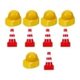 thumbnail image 3 of 100 piezas Mini sombrero de construcción conos de tráfico en miniatura, suministros para fiestas, accesorios de juguetes de señal, miniseñal de tráfic, 3 of 8