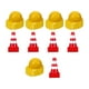 thumbnail image 3 of 100x Mini cono de tráfico Mini sombrero de construcción, juguete de carretera, recuerdos de fiesta, conos de entrenamiento para niños y niñas, 3 of 9