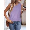 thumbnail image 4 of Women'S Summer Casual Crewneck Cap Sleeve Shirts  XL, 4 of 5
