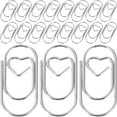 thumbnail image 1 of Miangastore 50pcs Small Paper Clips Heart Paperclips Shaped Bookmark Clips Cute Paper Clips Office Favors, 1 of 9
