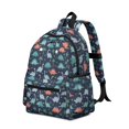 thumbnail image 2 of Dinosaur and Palm Navy Blue Pattern Cute School Backpack with Padded Back and Adjustable Shoulder Straps 13.4"x11"x4.7", 2 of 5