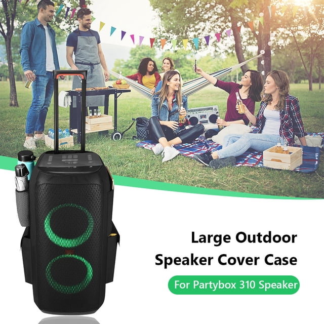 Estuche Para Audifonos Bolsas de transporte de malla Bolsas de transporte al aire libre de gran capacidad Para botella de agua Micrófono Altavoz Bolsas de protección Para JBL Partybox 310 Likrtyny Para estrenar