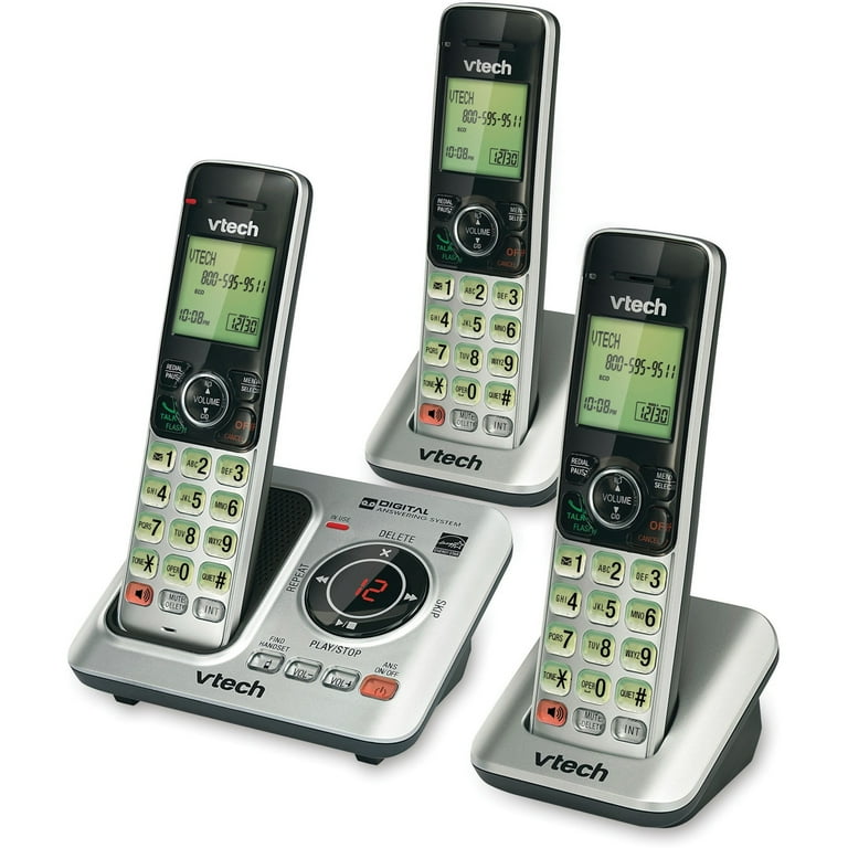 VTech 3 Handset Cordless Pone with Answering System, CS6629-3