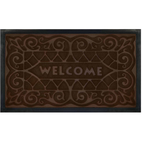 Achim Wrought Iron Door Mat,18" x 30", Brown