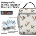 thumbnail image 2 of Hen Insulated Lunch Bag Box Men Reusable Lunch Tote Bag Fit Most Bento Boxes Lunch Tote Portable Bag Office Camping, 2 of 6