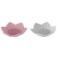 thumbnail image 1 of 2pcs Flower Shape Soap Holder Household Soap Silicone Storage Container Cases, 1 of 8