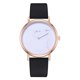 thumbnail image 1 of Reloj femenino informal de moda con correa de cuero de PU Reloj de pulsera de cuarzo para negocios (blanco negro), 1 of 3
