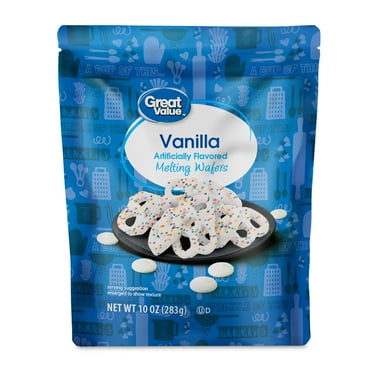 Great Value Vanilla Melting Wafers, 10 oz Bag