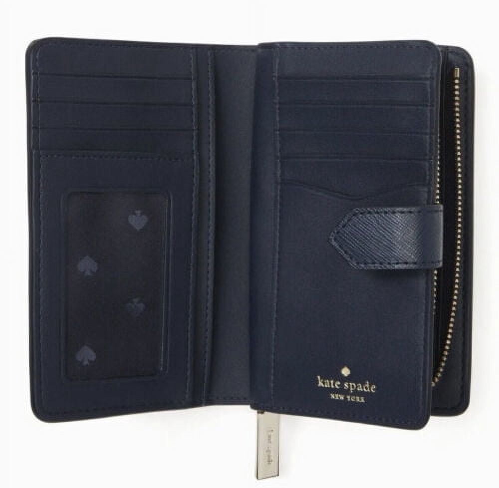 Kate Spade New York Women's Medium Bifold Wallet (Blazer Blue / Multi)