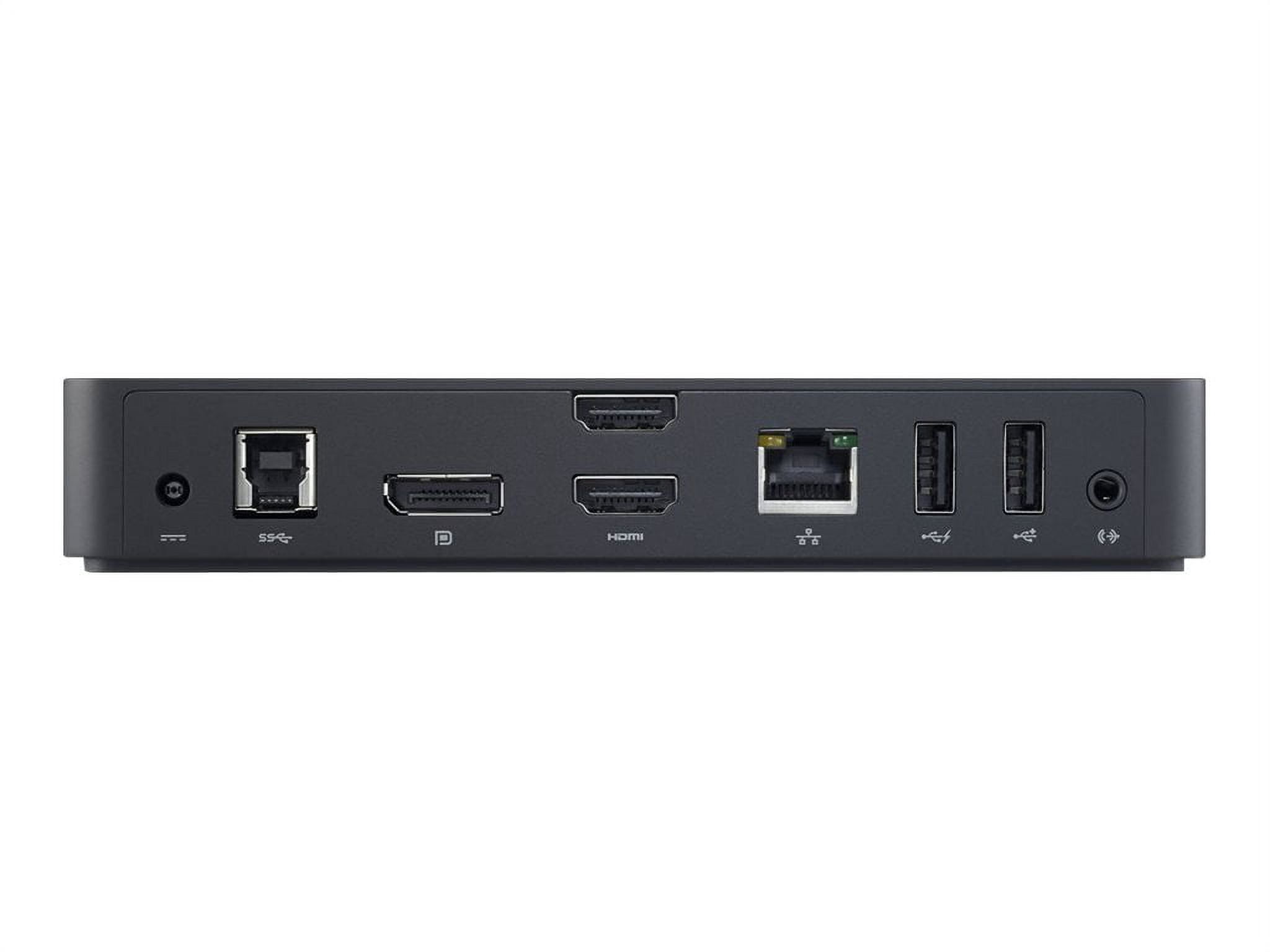 Dell D3100 USB 3.0 Docking Station - Triple 4K Display - 65W Power Adapter  - Black
