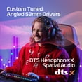 thumbnail image 3 of HyperX Cloud III – Wired Gaming Headset, PC, PS5, Xbox Series X|S, Angled 53mm Drivers, DTS Spatial Audio, Memory Foam, Durable Frame, Ultra-Clear 10mm Mic, USB-C, USB-A, 3.5mm – Black/Red, 3 of 14