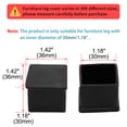 thumbnail image 2 of – Tapas de Goma para Patas de sillas, Protector de Piso Deslizante para Muebles, 8 Unidades, 30 x 30 mm, tamaño Interior, Reduce el Ruido y Evita arañazos, 2 of 7