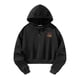 thumbnail image 2 of Sudaderas con capucha con cordón, sudaderas con capucha para mujer, estampado de palabras de amor, ropa negra para mujer con corte holgado para ir de XL, 2 of 8