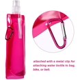 thumbnail image 4 of Blulu 6 Pieces Collapsible Water Bottle Reusable Drinking Water Bottle with Clip for Biking, Hiking Travel, 6 Colors, 4 of 7
