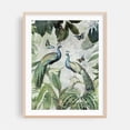 thumbnail image 2 of Exotic Blue Peacocks Birds Jungle Landscape 1 - Painting Botanical Butterfly Tropical Wildlife Illustration Nature Unframed Wall Art Print 8 x 10 inches, 2 of 4