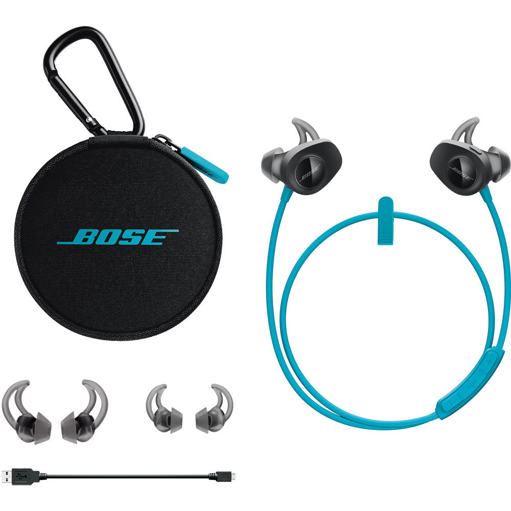 Bose SoundSport Wireless Bluetooth Earbuds, Aqua - image 5 of 9