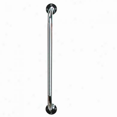 Grab Bar drive Chrome Finish Knurled Steel, 24 Inches