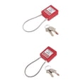 thumbnail image 1 of 2pcs Candados de - para , Hogar, Almacenamiento, Gimnasio, Armarios, Estuche, Cajones, Cajas de Herramientas, Zulema  Candado de bloqueo de seguridad, 1 of 8