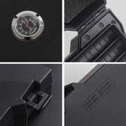 Portable Double Layer Storage Box with Hygrometer, Airtight Waterproof Organizer Case for Travel Home Office Use