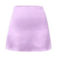 thumbnail image 5 of Women Mini A Line Skirt High Waist Satin Ribbon Lined Polyester, 5 of 7