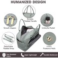 thumbnail image 3 of Large Women Travel Duffle Bag - Carry on Overnight Bag Weekend Travel Duffel Tote Bag Yoga Gym Bag with Wet Pocket Toiletry Weekender Overnight Bag for Travel Business Trips Sport Hospital Black, 3 of 6