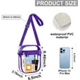 thumbnail image 2 of Clear Crossbody Purse Bag, Clear Bag Stadium Approved with Front Pocket for Concerts Sports Festivals, 2 of 7