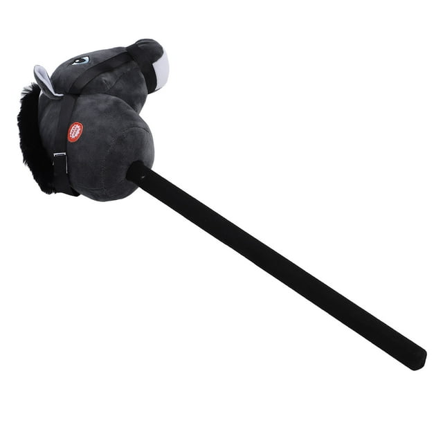 Juguete Hobby Horse Stick, Palo de Montar A Caballo de Felpa Con 2 Efectos de Sonido, Dibujos Animados de Pvc, Caballo Artesanal Hecho A Mano para Fiestas de Jardín de Infantes