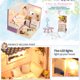 thumbnail image 5 of Miniatura Super Mini Tamaño Casa de muñecas Modelo Kits de construcción de madera, 5 of 6
