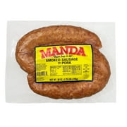 Angle View: Manda Mild Smoked Pork Sausage, 28 Oz.