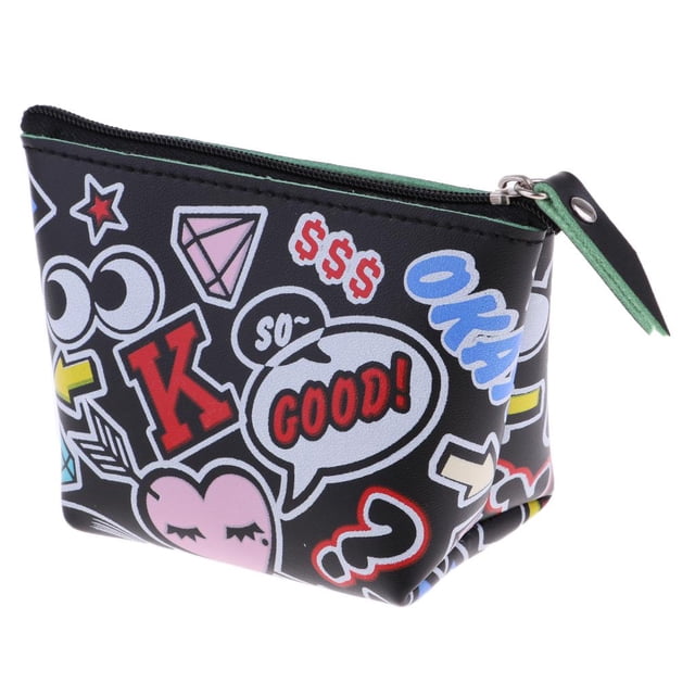 Dibujos animados lindo Grils cremallera monedero cartera caso lve dinero bolsa tarjetero 07 Zulema Mini billetera de efectivo