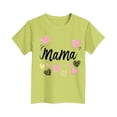 thumbnail image 4 of Jinhomg Toddler Mothers Day Shirt Cute Letter and Heart Graphic Tees Lightweight Comfy Short Sleeve Crew Neck T-Shirrs Kid Boys Girls Holiday Tops Green 11-12Years, 4 of 5