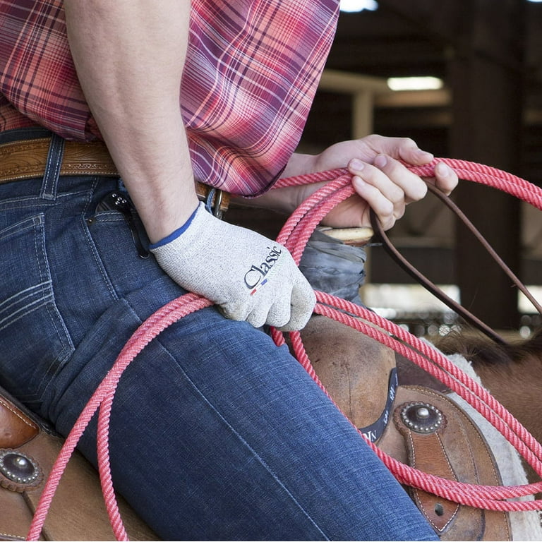 CE Classic Rope High Performance Roping Riding Glove White Kid