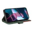 thumbnail image 2 of Compatible Motorola Edge X30 Case, Leather Wallet Case Stand View Magnetic Clasp Book Flip Folio Phone Cover - Green, 2 of 5