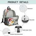 thumbnail image 4 of Cute Dinosaur Pattern Backpack Backpack for School,Cute School Bag,Schoolbag with Adjustable Shoulder Straps & Padded Back,13.8"x11.4"x6", 4 of 6