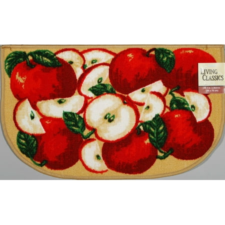 - LIVING CLASSICS APPLE ORCHARD KITCHEN RUG NON SKID BACK, #009